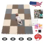 20 Piece Soft Puzzle Play Mats - Safe EVA Foam for Kids' Playtime Comfort