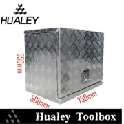 750x500x550mm Heavy Duty Aluminium Generator Tool Box 2mm Checker Plate Lockable