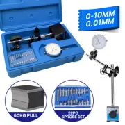 Dial Indicator Gauge 0-10mm With Magnetic Base & 22 Indicator Point Set