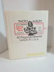 American Galaxy Album Photo Album Kleer-vu Magnetic 40 Pgs 20 Sheets USA Vintage