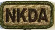 VELCRO® BRAND Fastener Morale HOOK Patch NKDA Drug Allergy Multitan 2x1"