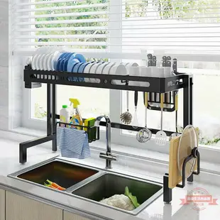 廚房水槽置物架多功能碗盤碗架瀝水架碗碟收納架子水池