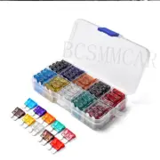 Micro Car Fuse Assortment Assorted Kit Blade Type Set 50Pcs W/Box Accessories