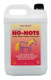 NRG No Nots 5 Litre Horse Grooming Detangler Manes Tails Equine Conditioner