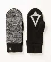 Lululemon Ivivva Girls Naturally Nice Mitten Black White SZ XS/S & M/L