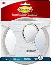 Command Bath Mirror, Satin Nickel, 1-Mirror, 2-Sets of Medium Water-Resistant Strips (BATH35-SN-ES)