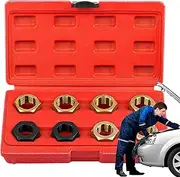 Metric Thread Repair Kit | Thread Restorer Kit Metric Chaser Set - Hex Tap Die Repair Tool Rethreading Tapping Accessories for Bolts