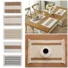 1Pcs with Tassels Place Mat Table Mat for Home Dining Wedding Table