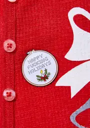 [Laser Kitten] Holidays Cross Stitch Pin