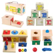 Wooden Puzzles Toys Memory Match Stick Chess Game Fun Puzzle Board Game Educational Color Cognitive Geometric Shape Toy For Kids