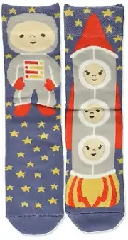DEMDACO Astronaut and Space 18-36 Months Cotton Story Time Socks