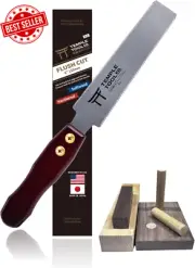 Japanese Flush Cut Pull Saw 150mm Double-Edge Hardwood Softwood Dowels Wedges
