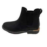 COLE HAAN Go To Black Chelsea Boots Mens Pull Tab Round Toe Block Heel 7 M