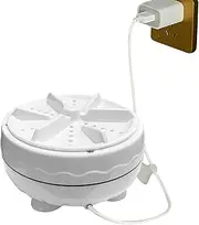 Portable Washing Machine | Ultrasonic Turbine Washer with Blue Light | USB Deep Cleaning Dishwasher, Low Noises Washer for Sock, Underwear, Small Rags
