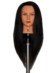 Bellrino 24" Cosmetology Mannequin Manikin Training Head with Human Hair Lindsey
