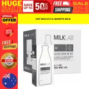 MILKLAB Oat Milk 8 X 1L | Barista Milk for Coffee Latte & Espresso Dairy Free AU