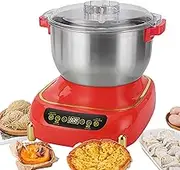 6L Dough Maker with Ferment Function, Stainless Steel Non-stick Bowl Proofing Machine Microcomputer Timing 25~38℃ LCD Touch Panel Dough Mixer for Bread Pizza
