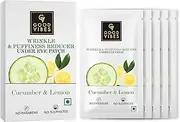 Good Vibes Cucumber & Lemon Wrinkle & Puffiness Reduction Under Eye Patch, 5 Pairs | Soothes Hydrates Reduces Dark Circles Lightweight Under Eye Gel Mask | Vegan, No Parabens, Sulphates, Mineral Oil