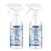 2X Freezer Defrosting Deicing Spray,De-Icer For Refrigerator Defroster Ice Buildup