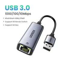 在飛比找樂天市場購物網優惠-【日本代購】UGREEN USB 乙太網路轉接器 USB3.