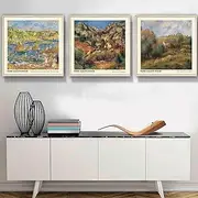 Set Of 3 Pierre Auguste Renoir Landscape Print Renoir Painting Rochers Lestaque Paintingspringtime In Essoyes