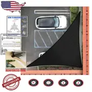 Versatile Black Right Triangle Sun Shade Sail - Durable & Customizable Size