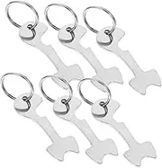 ZUNOXAZ 6Pcs Keychain Holders for Grocery Cart Tokens Portable Trolley Remover Key Rings Shopping Trolley Release Accessories