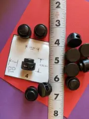 BLACK Cord lock, Toggle, Craft Supplies, Drum Type, 10 Pack Set