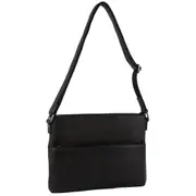 Milleni Ladies Nappa Leather Crossbody Bag For Women's- Black