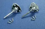 1970-1978 CHEVROLET CAMARO FIREBIRD NOVA CHROME SUN VISOR SUPPORT BRACKET SET