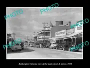 OLD LARGE HISTORIC PHOTO OF RUTHERGLEN VICTORIA THE MAIN St & STORES c1950 2