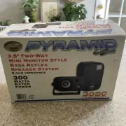 New Pyramid 3080 3.5'' 2-Way 300 Watt bookcase speaker & Studio Monitor DJ Pro