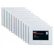 12x Jasart Studio 5x7" Cotton Art Painting/Drawing Canvas Board Panel 380GSM WHT