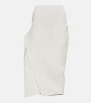[Maticevski] Maticevski Narrate side-slit crêpe pencil skirt AU 18 white