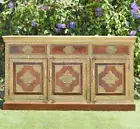 Antique Brass Statement Piece Indian Sideboard Cabinet Moroccan Buffet Storage