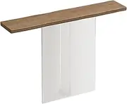 HOLGVE Console Table, Accent Sofa Table, Entryway Table, Wood Desktop Hallway Table, Behind Couch Table, Hallway Table, Foyer Table, for Living Room, Office(Brown,55.1inch/140cm)