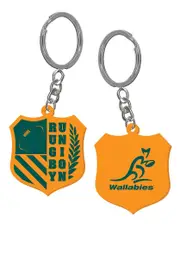 Wallabies Australian Rugby Union Rubber Keyring