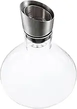 GLEAVI Inclined Mouth Wine Decanter Fast Pouring Glass Container for Quick Decanting Elegant Design for Effortless Serving for Entertaining Home Use Glass Material