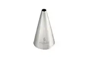 Mondo Stainless Steel #6 Round Piping Tip Icing Cake Decorating Nozzle Silver