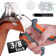 Grommet Tool Kit, 3/8 Inch Eyelet Kit Press Pliers (10Mm) Punch Hole M