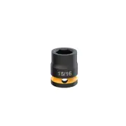 Klutch 3/4in.-Drive 6-Point Chrome Molybdenum Jumbo Impact Socket, 15/16in. SAE