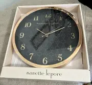 10” Nanette Lepore Rose Gold Wall Clock