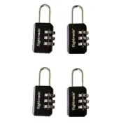 4x Combination Travel Pad Lock 3 digit for Suitcase Luggage Locks Padlock