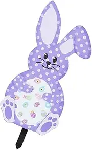 CAXUSD Rabbit Garden Stake Cute Bunny Rabbit Shaped Outdoor Decoration for Gardens Lawns Backyards Unique Stake Sign Decor for Celebrations