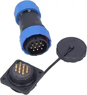 Nutriess 4 Hole Impermeable Power Connector SP2816 380V 10A Male Female Square Aviation Plug Socket for Industrial Use IP68 (10 Pin)