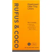 Rufus & Coco Elasticised Litter Tray Liners Large 8 Pack - Plant Based