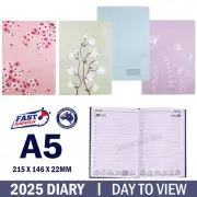 2025 A5 Planner Diary Day To View Soft Cover Colour Edge Journal Business Office