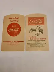 Coca Cola"The Taste That always Charms" &"Every Bottle Refreshes"~Bottle No Drip