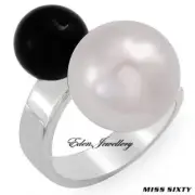 Genuine MISS SIXTY Ring Made in ITALY Model ANELLI Balloon SM1109016 Faux Pearl