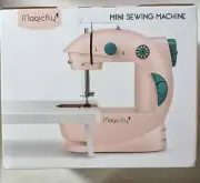 Magicfly Mini Sewing Machine for Beginner with Extension Table Pink MF5075